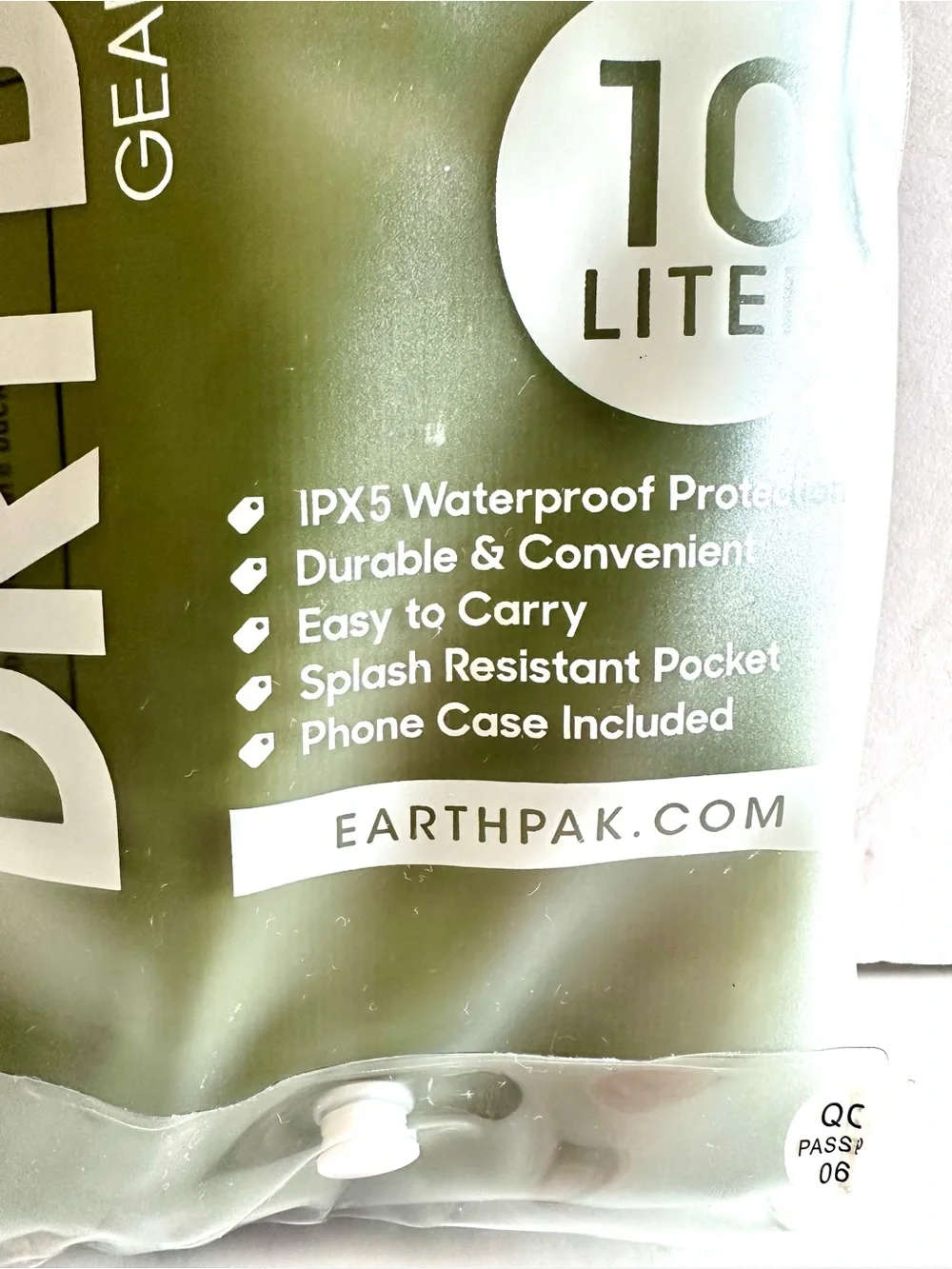 Earthpak liter ipx5 pak